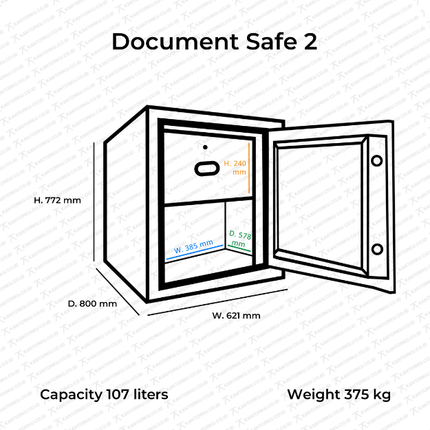 Brankas keamanan tinggi Bolden Document Safe untuk kantor – Kantorku.co.id