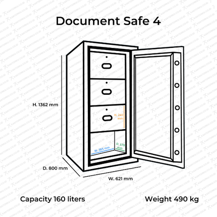Brankas Bolden Document Safe perlindungan maksimal dokumen penting – Kantorku