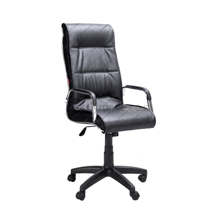 Kursi Chairman EC8000 Kulit Sintetis Premium dengan Armrest Chrome – Kantorku.co.id