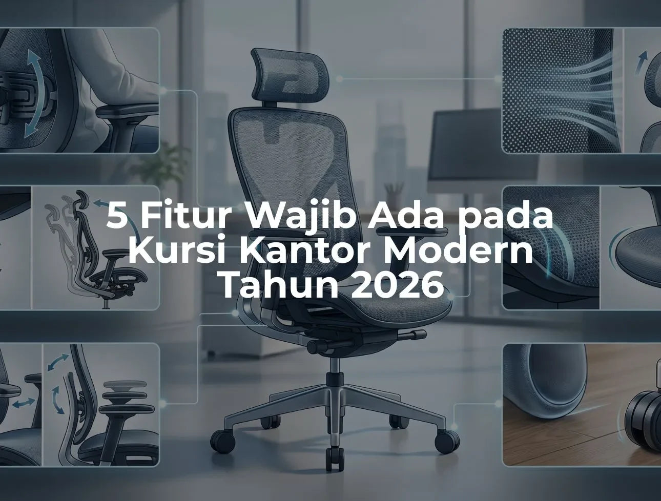 5 Fitur Wajib Ada pada Kursi Kantor Modern Tahun 2026