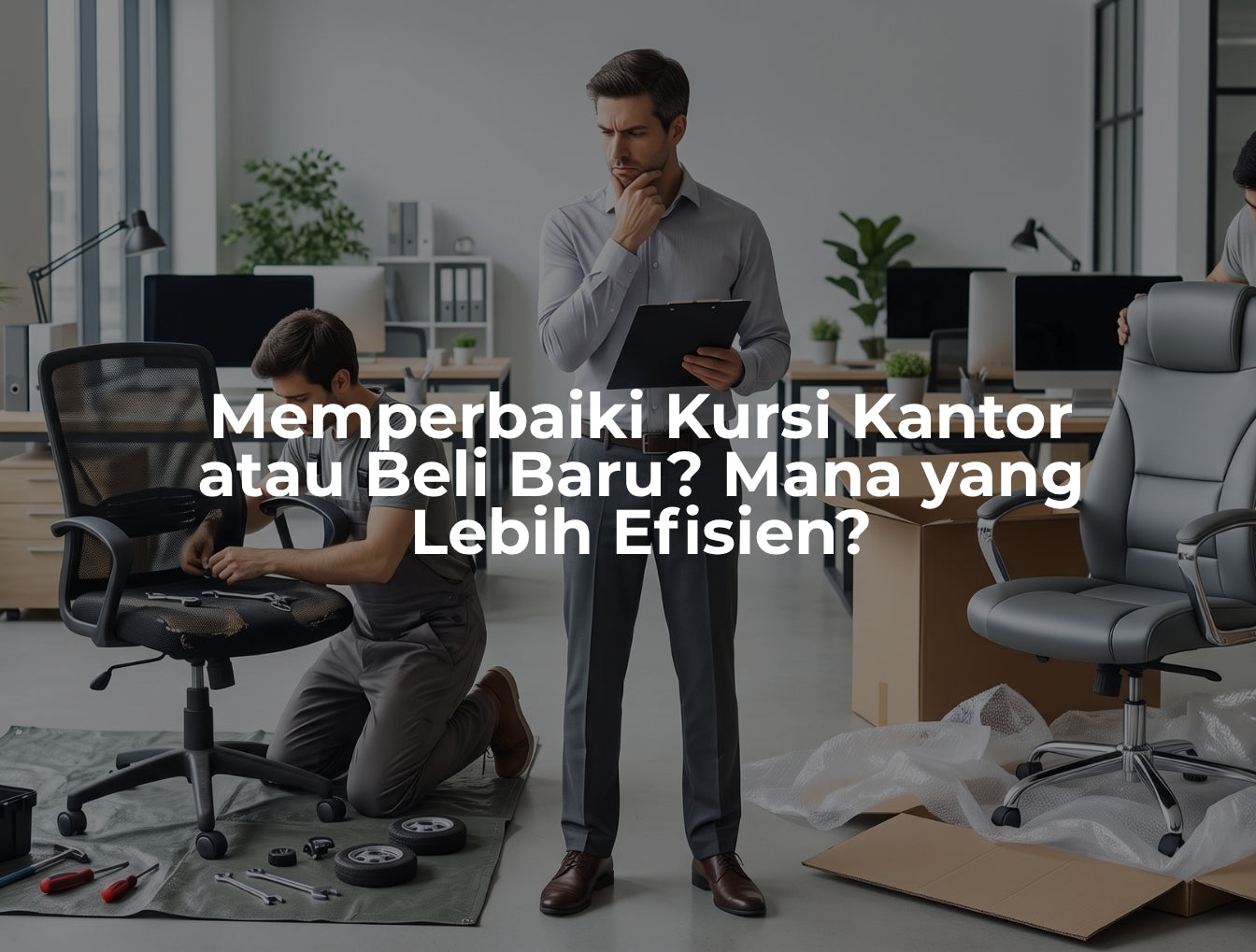 Memperbaiki Kursi Kantor atau Beli Baru? Mana yang Lebih Efisien?