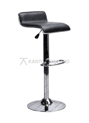 Kursi Bar Ergotec dengan desain modern, dilengkapi sistem hidrolik, footring, dan kaki berbahan chrome – tersedia di Kantorku.