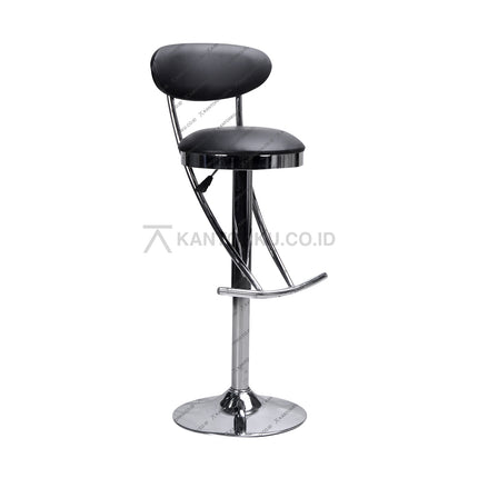 Kursi Bar Ergotec 015B hidrolik kaki chrome – Kantorku