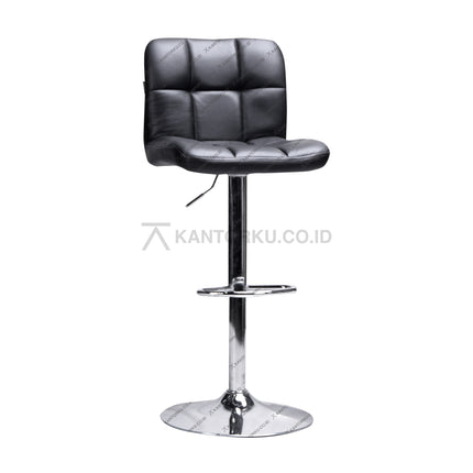 Kursi Bar Ergotec 017B dengan kaki chrome yang kokoh. Bangku Elegan dan nyaman - Hanya di Kantorku