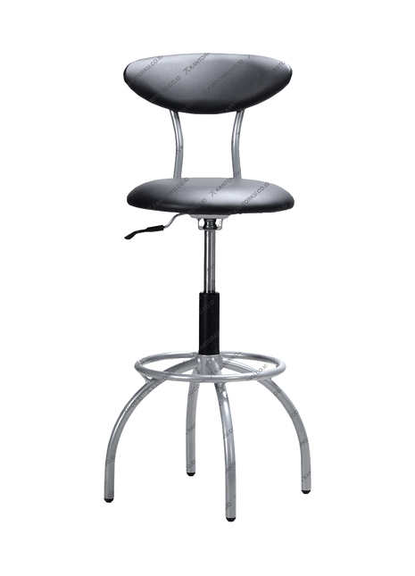 Ergotec 106B, kursi bar hidrolik dengan kaki baja powder coated – tampil elegan bersama Kantorku.