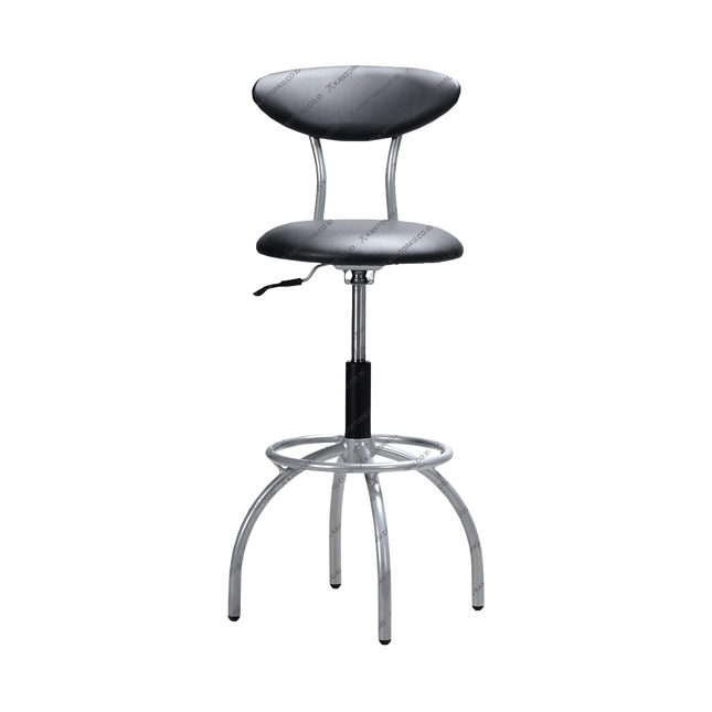 Ergotec 106B, kursi bar hidrolik dengan kaki baja powder coated – tampil elegan bersama Kantorku.