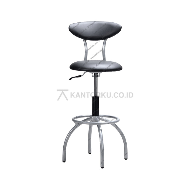 Ergotec 106B, kursi bar hidrolik dengan kaki baja powder coated – tampil elegan bersama Kantorku.