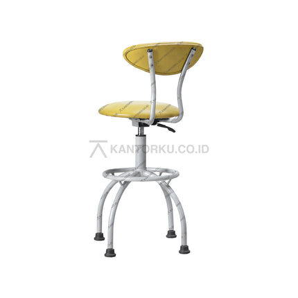 Ergotec 106B, kursi bar hidrolik dengan kaki baja powder coated – tampil elegan bersama Kantorku.co.id