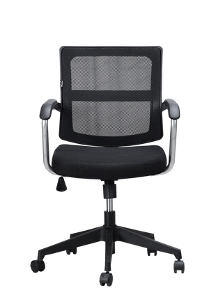 kursi staff Ergotec 867 X mesh fabric ergonomis kaki chrome modern