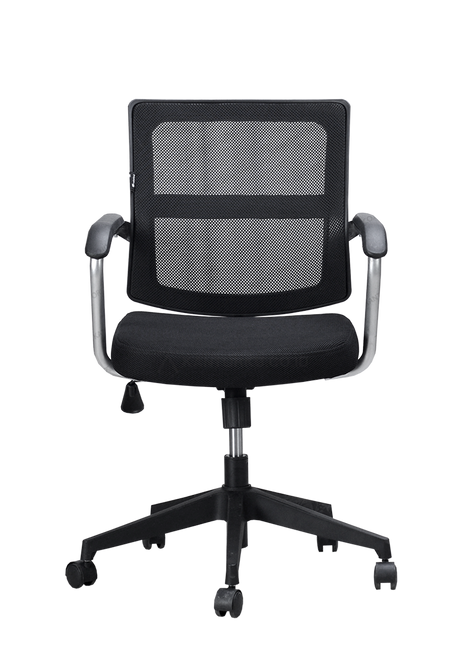 kursi staff Ergotec 867 X mesh fabric ergonomis kaki chrome modern