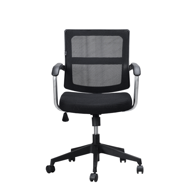 kursi staff Ergotec 867 X mesh fabric ergonomis kaki chrome modern