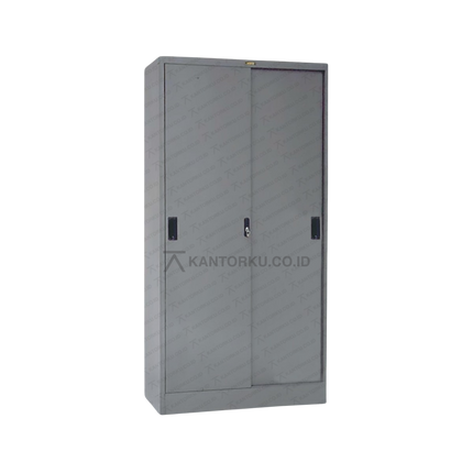 Lemari Arsip Elite EL437 berbahan baja kokoh dengan pintu geser aman – kantorku