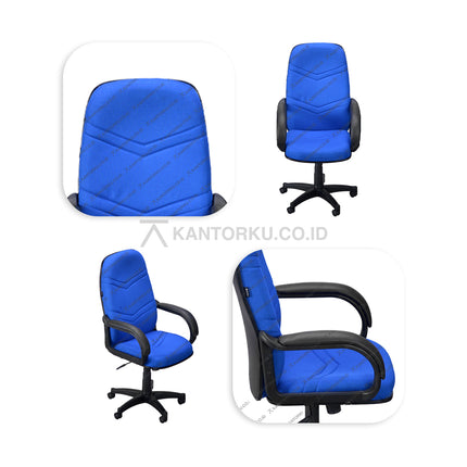 Kursi Kantor Ergonomis - Kursi Kerja desain Minimalis - Kursi Staff - Kursi Karyawan - kursi dengan roda, dan tuas hidrolik - Kursi Kantor 506 T ERGOTEC ergonomis cocok digunakan sebagai kursi rapat desain elegan harga ramah di kantong - ERGOTEC 506T - KANTORKU
