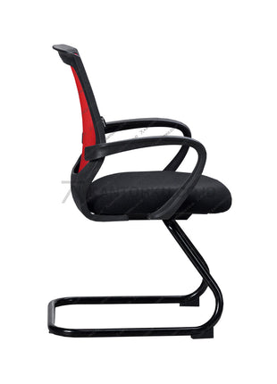 Kursi Kantor Ergonomis - Kursi Visitor sandaran jaring - Kursi Kerja desain Minimalis - Kursi Staff - Kursi Karyawan - KURSI TANPA RODA - Kursi Hadap - Kursi Tunggu - Kursi Visitor - Kursi Meeting kursi Rapat - desain elegan harga ramah di kantong - ERGOTEC - KANTORKU