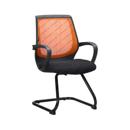 Kursi Kantor Ergonomis - Kursi Visitor sandaran jaring - Kursi Kerja desain Minimalis - Kursi Staff - Kursi Karyawan - KURSI TANPA RODA - Kursi Hadap - Kursi Tunggu - Kursi Visitor - Kursi Meeting kursi Rapat - desain elegan harga ramah di kantong - ERGOTEC - KANTORKU