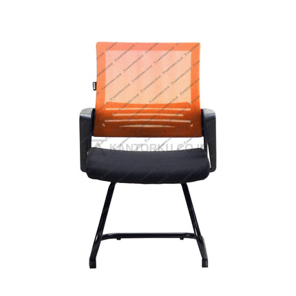 Kursi Kantor Ergonomis - Kursi Visitor sandaran jaring - Kursi Kerja desain Minimalis - Kursi Staff - Kursi Karyawan - KURSI TANPA RODA - Kursi Hadap - Kursi Tunggu - Kursi Visitor - Kursi Meeting kursi Rapat - desain elegan harga ramah di kantong - ERGOTEC 777 U - KANTORKU 