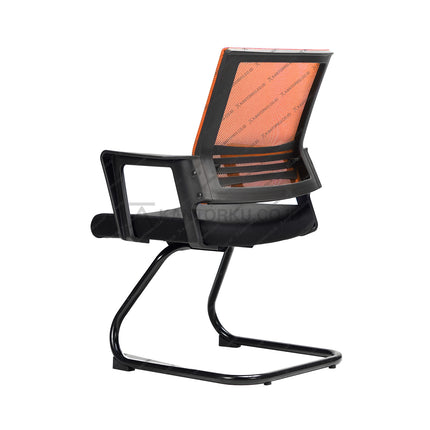 Kursi Kantor Ergonomis - Kursi Visitor sandaran jaring - Kursi Kerja desain Minimalis - Kursi Staff - Kursi Karyawan - KURSI TANPA RODA - Kursi Hadap - Kursi Tunggu - Kursi Visitor - Kursi Meeting kursi Rapat - desain elegan harga ramah di kantong - ERGOTEC 777 U - KANTORKU 