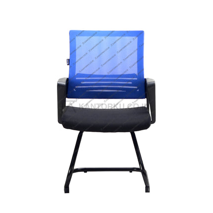 Kursi Kantor Ergonomis - Kursi Visitor sandaran jaring - Kursi Kerja desain Minimalis - Kursi Staff - Kursi Karyawan - KURSI TANPA RODA - Kursi Hadap - Kursi Tunggu - Kursi Visitor - Kursi Meeting kursi Rapat - desain elegan harga ramah di kantong - ERGOTEC 777 U - KANTORKU 