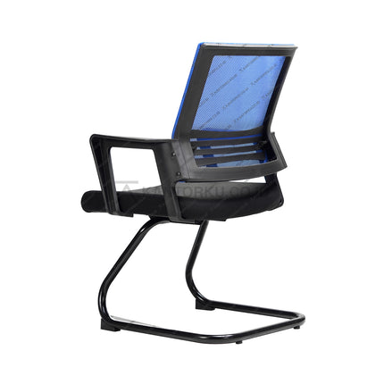 Kursi Kantor Ergonomis - Kursi Visitor sandaran jaring - Kursi Kerja desain Minimalis - Kursi Staff - Kursi Karyawan - KURSI TANPA RODA - Kursi Hadap - Kursi Tunggu - Kursi Visitor - Kursi Meeting kursi Rapat - desain elegan harga ramah di kantong - ERGOTEC 777 U - KANTORKU 