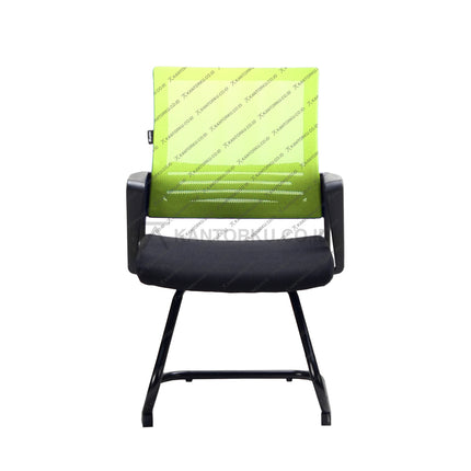 Kursi Kantor Ergonomis - Kursi Visitor sandaran jaring - Kursi Kerja desain Minimalis - Kursi Staff - Kursi Karyawan - KURSI TANPA RODA - Kursi Hadap - Kursi Tunggu - Kursi Visitor - Kursi Meeting kursi Rapat - desain elegan harga ramah di kantong - ERGOTEC 777 U - KANTORKU 