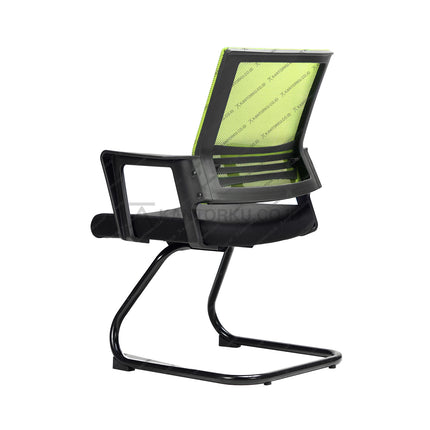 Kursi Kantor Ergonomis - Kursi Visitor sandaran jaring - Kursi Kerja desain Minimalis - Kursi Staff - Kursi Karyawan - KURSI TANPA RODA - Kursi Hadap - Kursi Tunggu - Kursi Visitor - Kursi Meeting kursi Rapat - desain elegan harga ramah di kantong - ERGOTEC 777 U - KANTORKU 