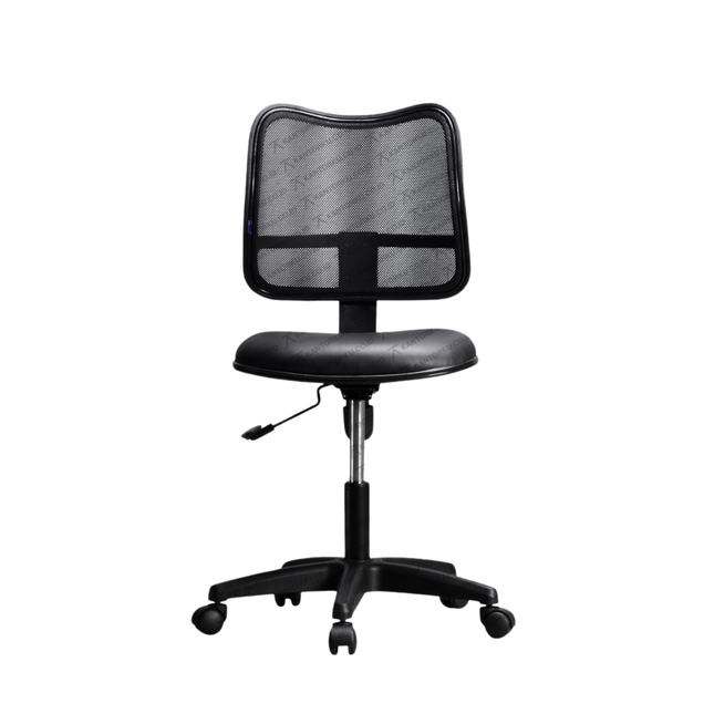 Kursi kantor GE 6004 dengan rangka kaki chrome elegan dan fitur tilting control untuk kenyamanan kerja – Kantorku