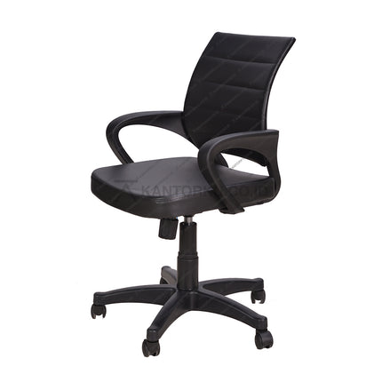 Kursi Kantor Ergonomis Ergotec 851 SJ -  - Kursi Tilting Control - Kursi Kerja desain Minimalis - Kursi Staff - Kursi Karyawan - kursi dengan roda, dan hidrolik - kursi dari bahan kulit desain elegan harga ramah di kantong - Kursi Kantor Ergotec 851SJ - KANTORKU