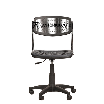 Kursi Kantor Ergonomis - kursi TANPA sandaran tangan - Kursi Kerja desain Minimalis - Kursi Staff - Kursi Karyawan - kursi dengan roda dan hidrolik - desain elegan harga ramah di kantong - Kursi Kantor Ergotec harga di bawah 1 juta - KANTORKU
