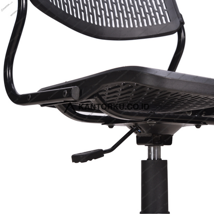Kursi Kantor Ergonomis - kursi TANPA sandaran tangan - Kursi Kerja desain Minimalis - Kursi Staff - Kursi Karyawan - kursi dengan roda dan hidrolik - desain elegan harga ramah di kantong - Kursi Kantor Ergotec harga di bawah 1 juta - KANTORKU