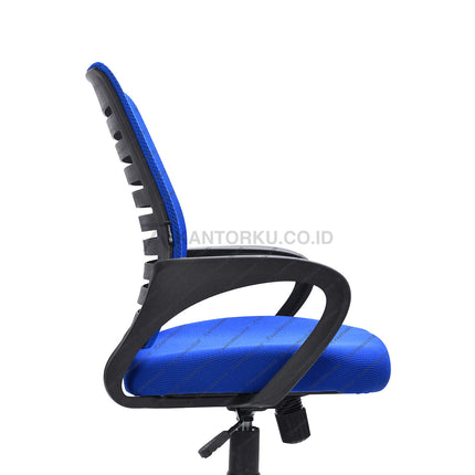 Kursi Kantor Ergonomis - kursi DENGAN sandaran tangan - Kursi Kerja desain Minimalis - Kursi Staff - Kursi Karyawan - kursi dengan roda dan hidrolik - desain elegan harga ramah di kantong - Kursi Kantor Ergotec harga di bawah 1 juta - KANTORKU
