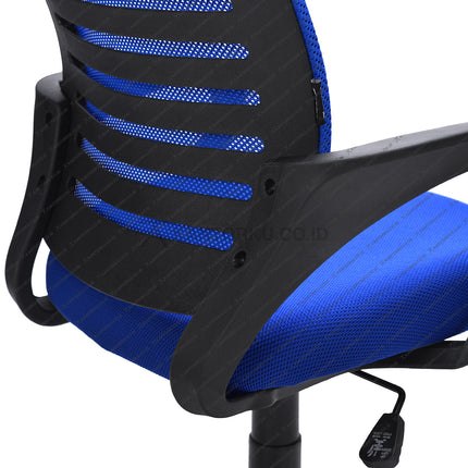 Kursi Kantor Ergonomis - kursi DENGAN sandaran tangan - Kursi Kerja desain Minimalis - Kursi Staff - Kursi Karyawan - kursi dengan roda dan hidrolik - desain elegan harga ramah di kantong - Kursi Kantor Ergotec harga di bawah 1 juta - KANTORKU