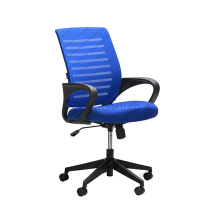 Kursi Kantor Ergonomis - kursi DENGAN sandaran tangan - Kursi Kerja desain Minimalis - Kursi Staff - Kursi Karyawan - kursi dengan roda dan hidrolik - desain elegan harga ramah di kantong - Kursi Kantor Ergotec harga di bawah 1 juta - KANTORKU