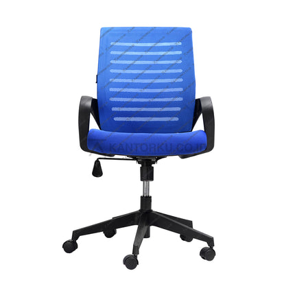 Kursi Kantor Ergonomis - kursi DENGAN sandaran tangan - Kursi Kerja desain Minimalis - Kursi Staff - Kursi Karyawan - kursi dengan roda dan hidrolik - desain elegan harga ramah di kantong - Kursi Kantor Ergotec harga di bawah 1 juta - KANTORKU