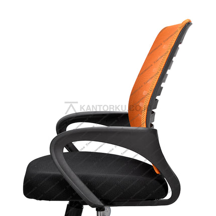 Kursi Kantor Ergonomis - kursi DENGAN sandaran tangan - Kursi Kerja desain Minimalis - Kursi Staff - Kursi Karyawan - kursi dengan roda dan hidrolik - desain elegan harga ramah di kantong - Kursi Kantor Ergotec harga di bawah 1 juta - KANTORKU
