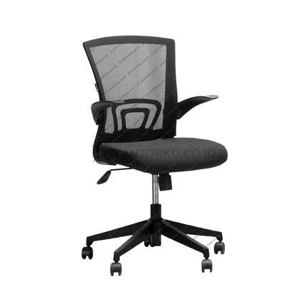 Kursi Kantor Ergonomis - kursi DENGAN sandaran tangan - Kursi Kerja desain Minimalis - Kursi Staff - Kursi Karyawan - kursi dengan roda dan hidrolik - desain elegan harga ramah di kantong - Kursi Kantor Ergotec harga di bawah 1 juta - KANTORKU