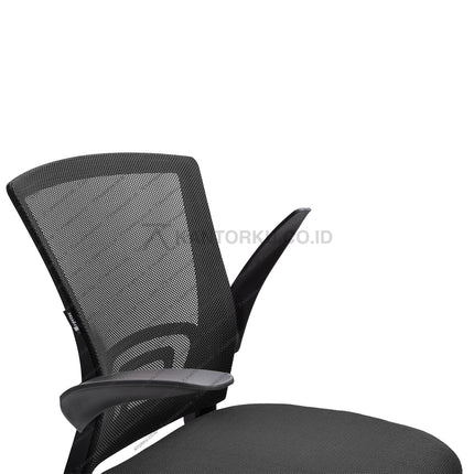 Kursi Kantor Ergonomis - kursi DENGAN sandaran tangan - Kursi Kerja desain Minimalis - Kursi Staff - Kursi Karyawan - kursi dengan roda dan hidrolik - desain elegan harga ramah di kantong - Kursi Kantor Ergotec harga di bawah 1 juta - KANTORKU