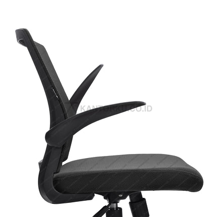 Kursi Kantor Ergonomis - kursi DENGAN sandaran tangan - Kursi Kerja desain Minimalis - Kursi Staff - Kursi Karyawan - kursi dengan roda dan hidrolik - desain elegan harga ramah di kantong - Kursi Kantor Ergotec harga di bawah 1 juta - KANTORKU