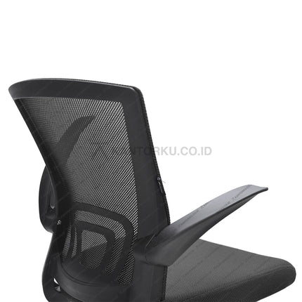 Kursi Kantor Ergonomis - kursi DENGAN sandaran tangan - Kursi Kerja desain Minimalis - Kursi Staff - Kursi Karyawan - kursi dengan roda dan hidrolik - desain elegan harga ramah di kantong - Kursi Kantor Ergotec harga di bawah 1 juta - KANTORKU