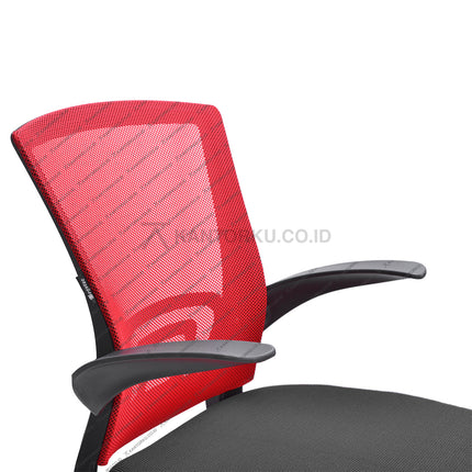 Kursi Kantor Ergonomis - kursi DENGAN sandaran tangan - Kursi Kerja desain Minimalis - Kursi Staff - Kursi Karyawan - kursi dengan roda dan hidrolik - desain elegan harga ramah di kantong - Kursi Kantor Ergotec harga di bawah 1 juta - KANTORKU