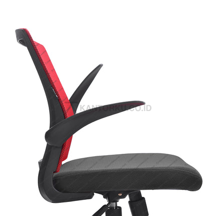 Kursi Kantor Ergonomis - kursi DENGAN sandaran tangan - Kursi Kerja desain Minimalis - Kursi Staff - Kursi Karyawan - kursi dengan roda dan hidrolik - desain elegan harga ramah di kantong - Kursi Kantor Ergotec harga di bawah 1 juta - KANTORKU