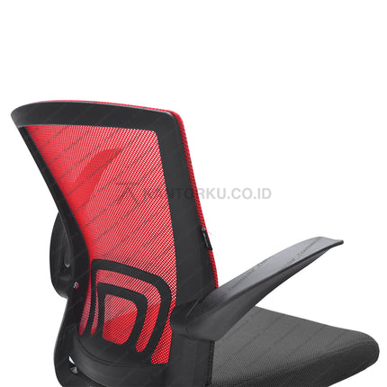 Kursi Kantor Ergonomis - kursi DENGAN sandaran tangan - Kursi Kerja desain Minimalis - Kursi Staff - Kursi Karyawan - kursi dengan roda dan hidrolik - desain elegan harga ramah di kantong - Kursi Kantor Ergotec harga di bawah 1 juta - KANTORKU