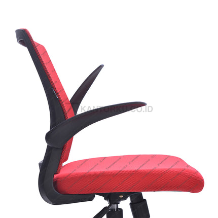 Kursi Kantor Ergonomis - kursi DENGAN sandaran tangan - Kursi Kerja desain Minimalis - Kursi Staff - Kursi Karyawan - kursi dengan roda dan hidrolik - desain elegan harga ramah di kantong - Kursi Kantor Ergotec harga di bawah 1 juta - KANTORKU