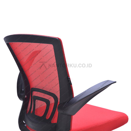 Kursi Kantor Ergonomis - kursi DENGAN sandaran tangan - Kursi Kerja desain Minimalis - Kursi Staff - Kursi Karyawan - kursi dengan roda dan hidrolik - desain elegan harga ramah di kantong - Kursi Kantor Ergotec harga di bawah 1 juta - KANTORKU