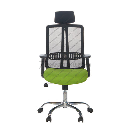 Kursi kantor berdesain minimalis sandaran jaring dengan kaki aluminium dan roda desain modern Minimalis - KANTORKU
