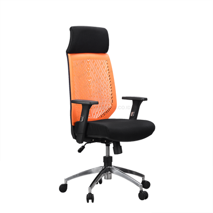 kursi kerja modern dengan mekanisme hidrolik dan tilting control — kantorku.co.id