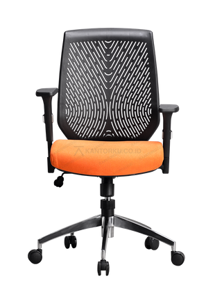 kursi kantor modern dengan sandaran lengan ergonomis dan sistem hidrolik — kantorku