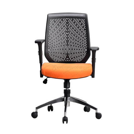 kursi kantor modern dengan sandaran lengan ergonomis dan sistem hidrolik — kantorku