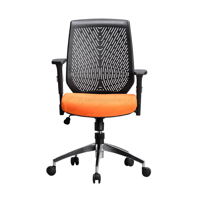 kursi kantor modern dengan sandaran lengan ergonomis dan sistem hidrolik — kantorku
