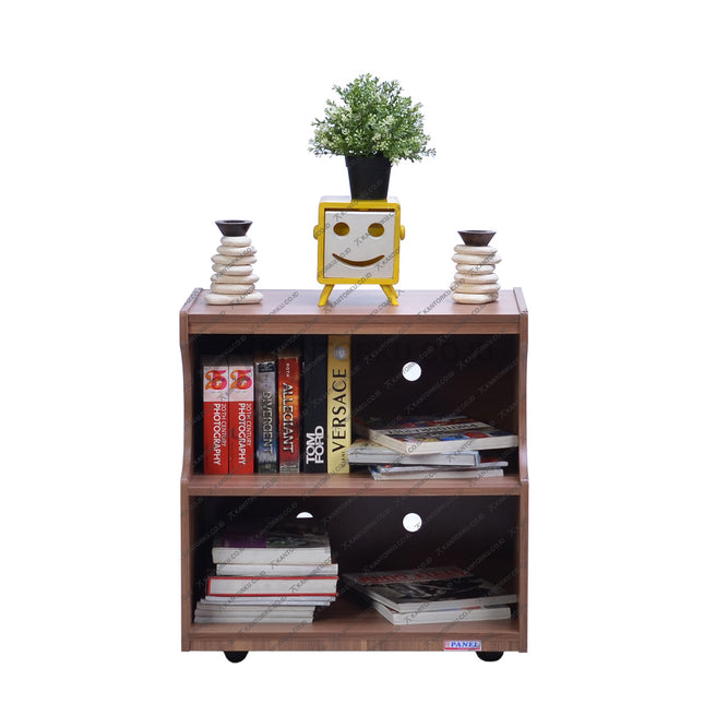 Rak penyimpanan Big Panel ATR-0300 berbahan particle board dengan desain minimalis, dapat difungsikan sebagai meja TV 21 inci, tersedia di kantorku.