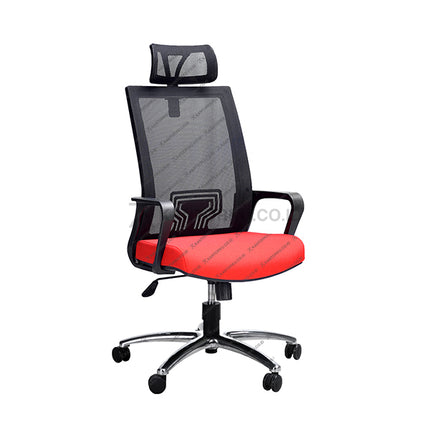 Kursi Kantor Ergonomis - Kursi Kerja desain Minimalis - Kursi Staff - Kursi Karyawan - kursi dengan roda, sandaran lengan, dan tuas hidrolik - KANTORKU